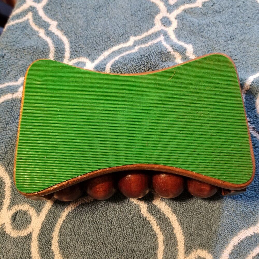 Vintage Wooden 15-Ball Roller Massager ~ Foot/Body Portable Therapy - Picture 8 of 10